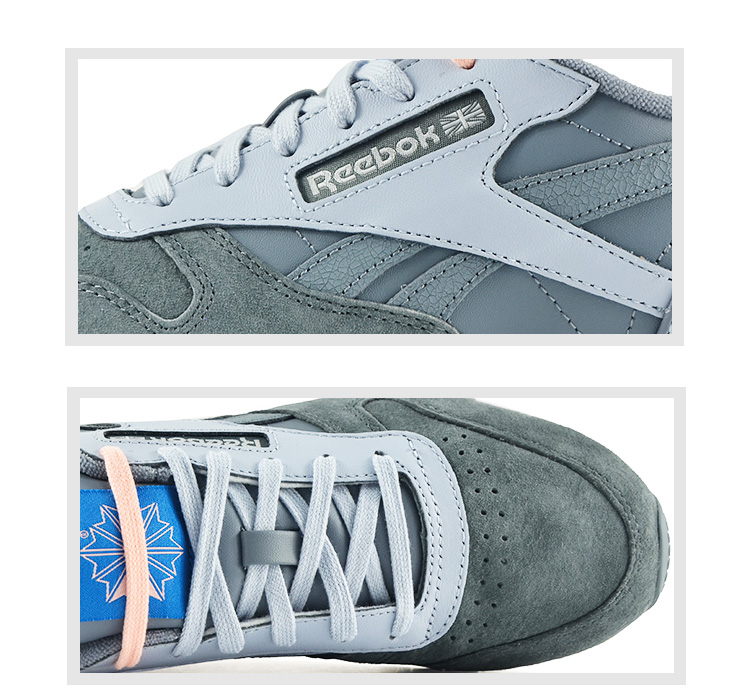 REEBOK/锐步 织物拼接 CL LTHR EB 女士运动鞋