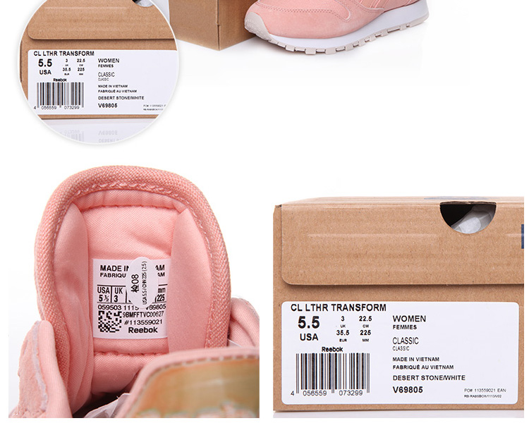 REEBOK/锐步 织物拼接 CL LTER BREAD&BUTTER 女士运动鞋