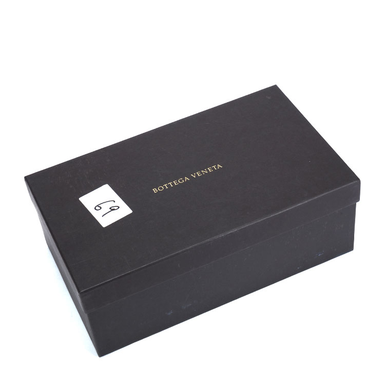 Bottega Veneta(葆蝶家) 黑色编织皮质男士休闲鞋 41#