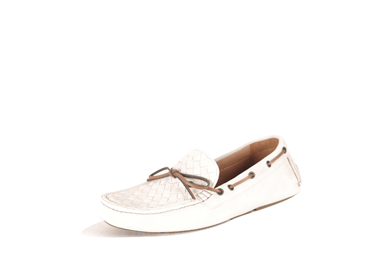 Bottega Veneta/葆蝶家 牛皮男士休闲鞋308160VFCA11909 白色 40