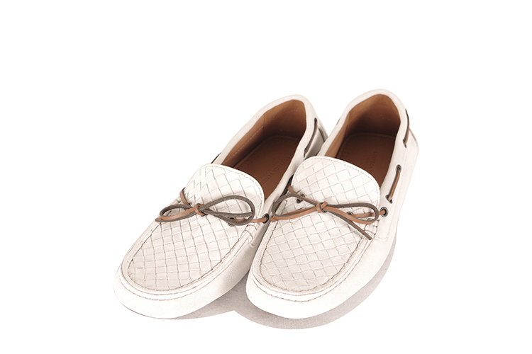 Bottega Veneta/葆蝶家 牛皮男士休闲鞋308160VFCA11909 白色 40