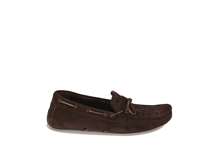 Bottega Veneta/葆蝶家 牛皮男士休闲鞋308160VFC012006 深棕色 39.5