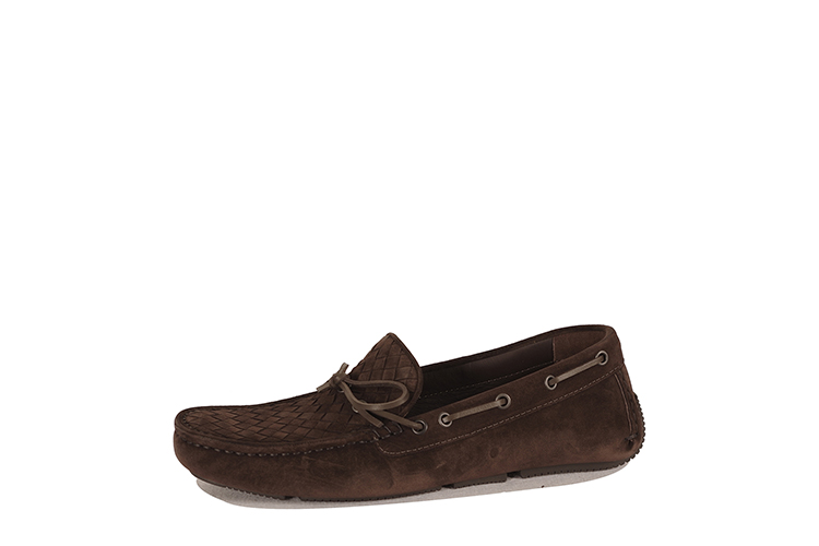 Bottega Veneta/葆蝶家 牛皮男士休闲鞋308160VFC012006 深棕色 39.5