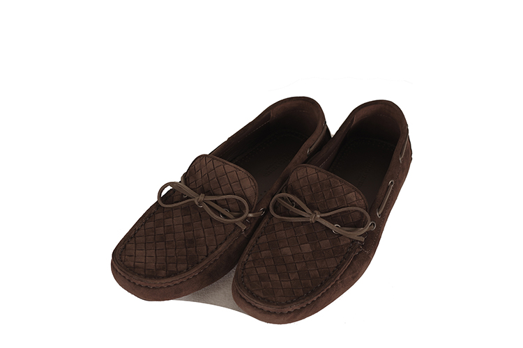 Bottega Veneta/葆蝶家 牛皮男士休闲鞋308160VFC012006 深棕色 39.5