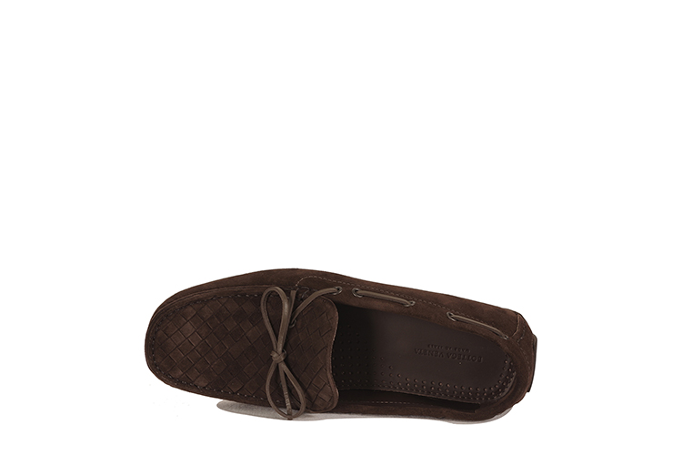 Bottega Veneta/葆蝶家 牛皮男士休闲鞋308160VFC012006 深棕色 39.5
