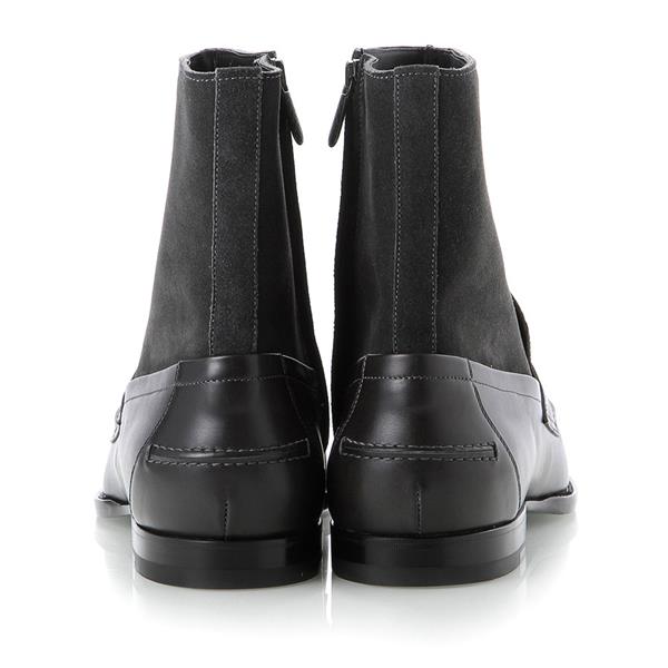 Bottega Veneta/葆蝶家 鳄鱼皮牛皮拼接 绒面 男士短靴