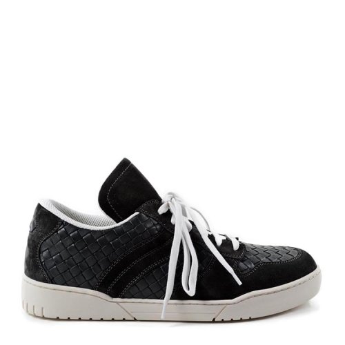 Bottega Veneta/葆蝶家 男士 皮革 编织纹理 拼接 休闲鞋 SP