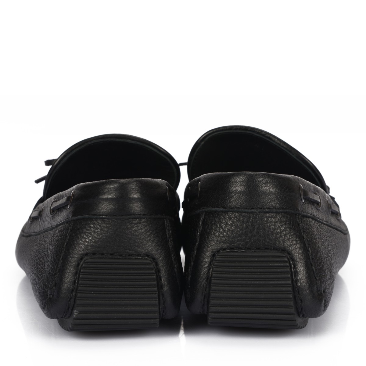 Bottega Veneta/葆蝶家 黑色编织牛皮男士乐福鞋休闲鞋 308160 VQ921 1000