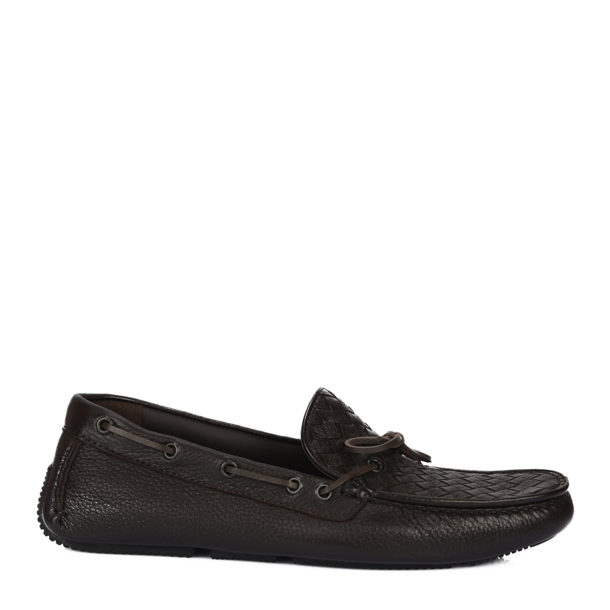 Bottega Veneta/葆蝶家 咖啡色编织牛皮男士乐福鞋休闲鞋 308160 VQ921 2006
