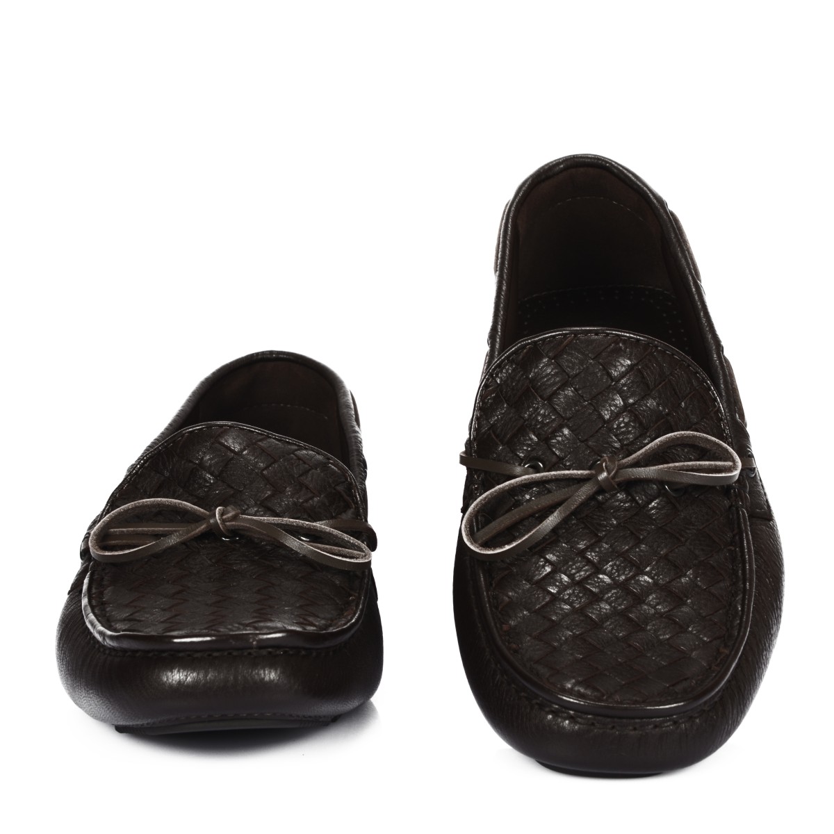 Bottega Veneta/葆蝶家 咖啡色编织牛皮男士乐福鞋休闲鞋 308160 VQ921 2006