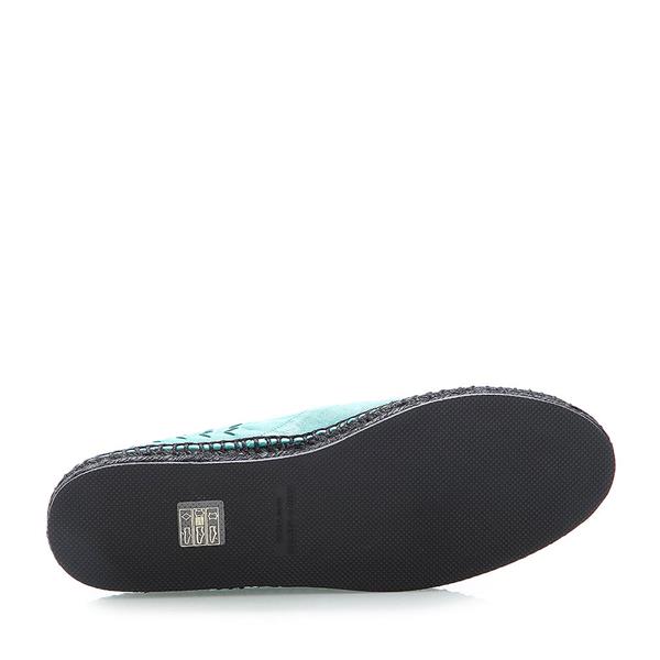 Bottega Veneta/葆蝶家 牛皮 渔夫款 男士绿色乐福鞋