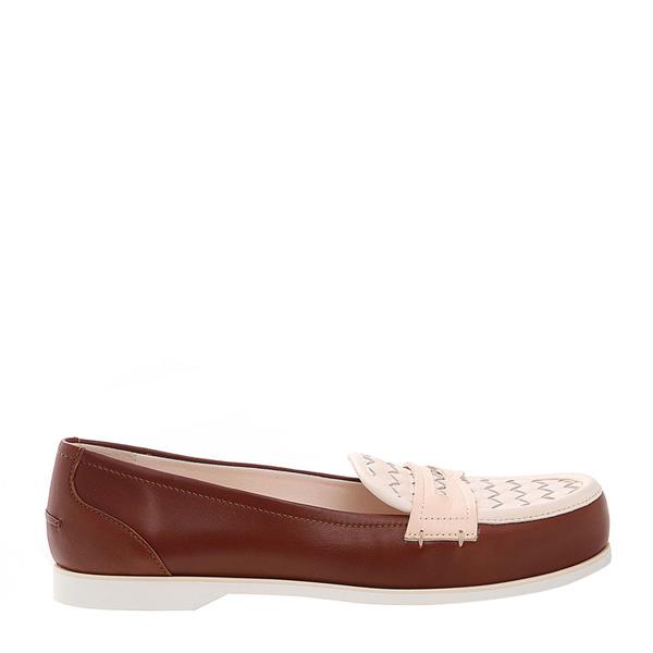 Bottega Veneta/葆蝶家 牛皮 乐福款 女士平跟鞋