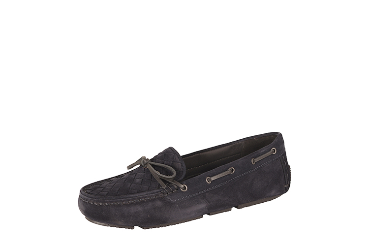Bottega Veneta/葆蝶家 牛皮女士平跟鞋283058VFCA14030 藏青色 36