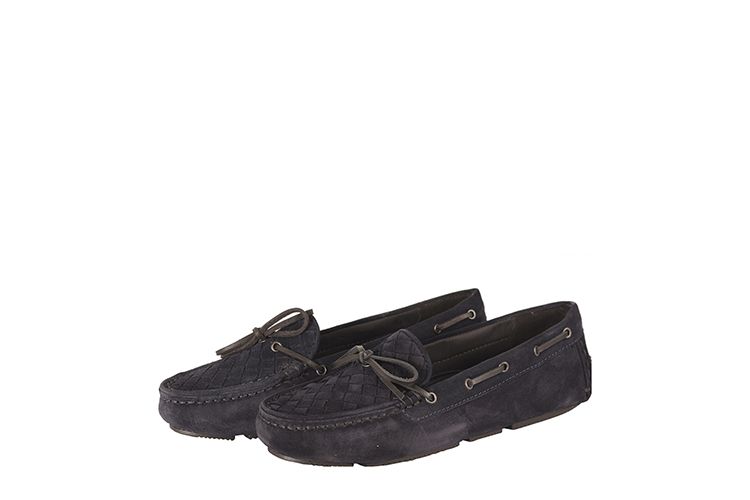 Bottega Veneta/葆蝶家 牛皮女士平跟鞋283058VFCA14030 藏青色 36