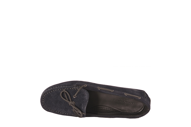 Bottega Veneta/葆蝶家 牛皮女士平跟鞋283058VFCA14030 藏青色 36