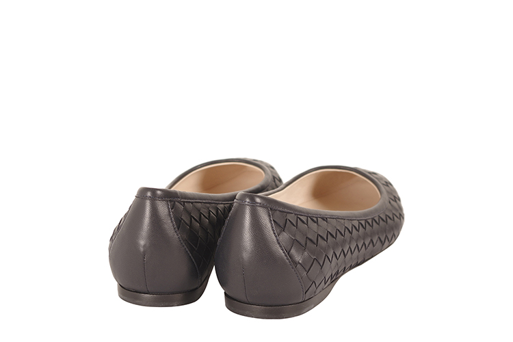 Bottega Veneta/葆蝶家 牛皮女士平跟鞋407066V00134030 藏青色 36