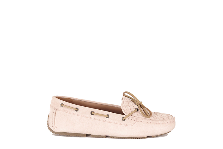 Bottega Veneta/葆蝶家 牛皮女士平跟鞋283058VFCA16808 粉色 36