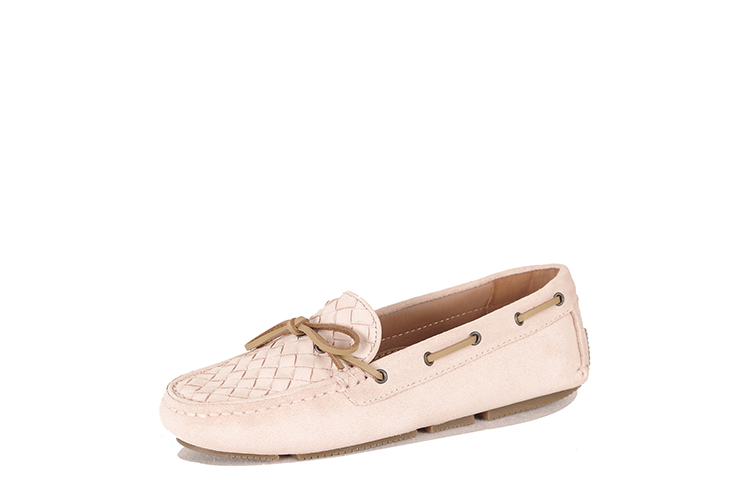 Bottega Veneta/葆蝶家 牛皮女士平跟鞋283058VFCA16808 粉色 36