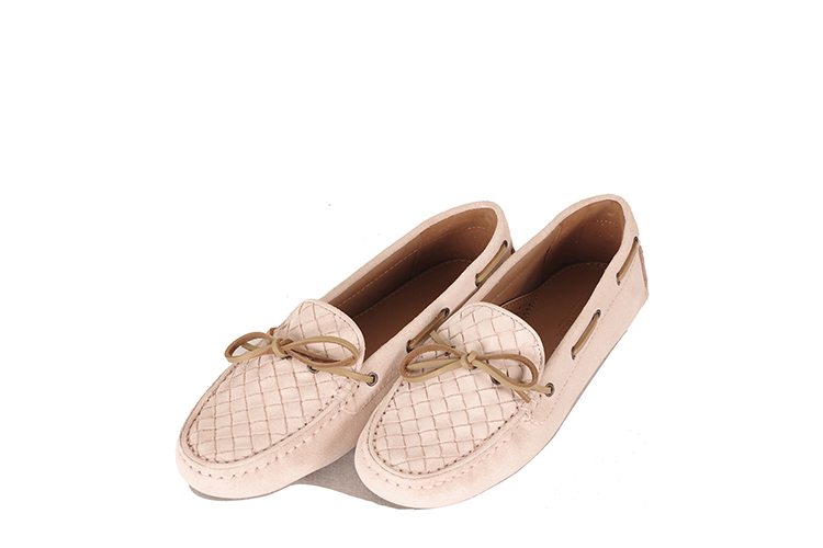 Bottega Veneta/葆蝶家 牛皮女士平跟鞋283058VFCA16808 粉色 36