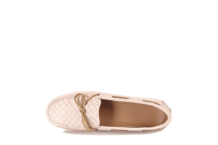 Bottega Veneta/葆蝶家 牛皮女士平跟鞋283058VFCA16808 粉色 36