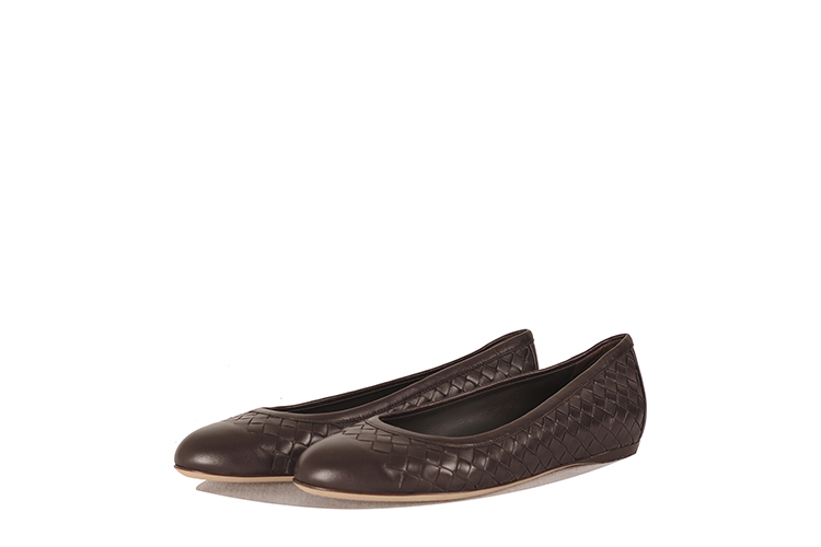 Bottega Veneta/葆蝶家 牛皮女士平跟鞋370132V00132006