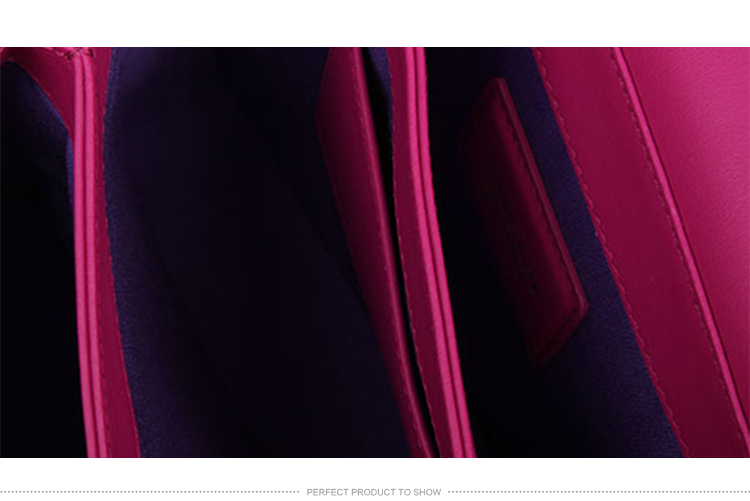 【包邮包税】BVLGARI/宝格丽 女士牛皮紫红色小号单肩包 280441 calf leather berry-036 20161121